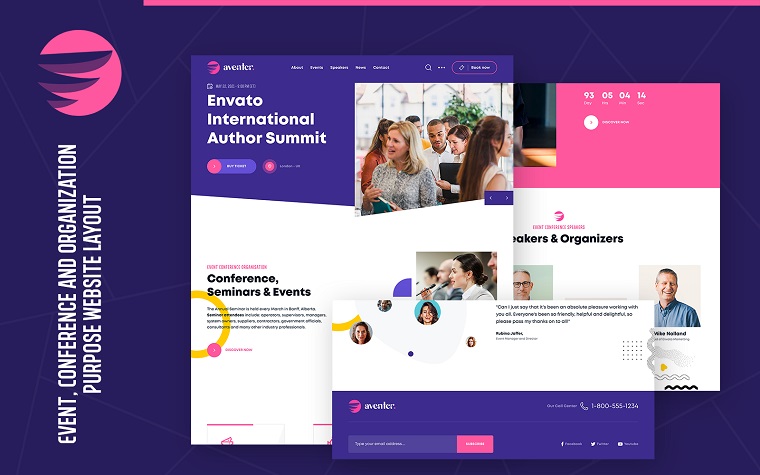 Aventer | Conferences & Events WordPress Theme.