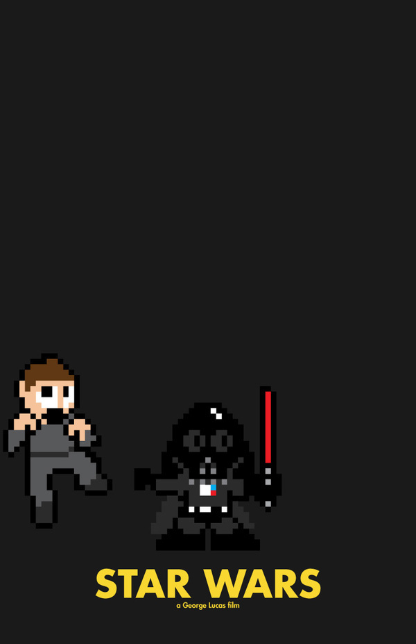 Star Wars 8-Bit Poster.
