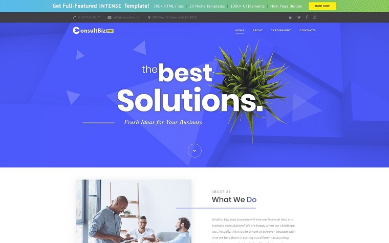 Free Responsive Corporate Template Website Template.