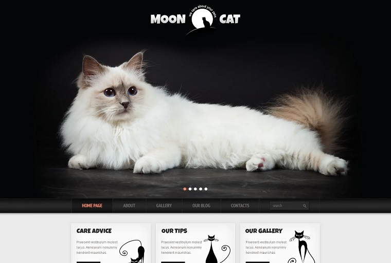 Conceptual Cat WordPress Theme.