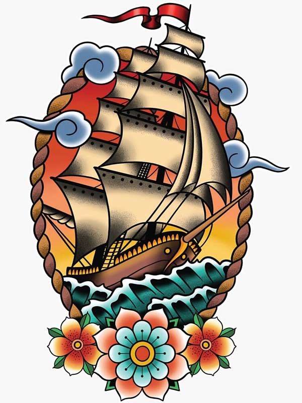 Ship tatoo 2.