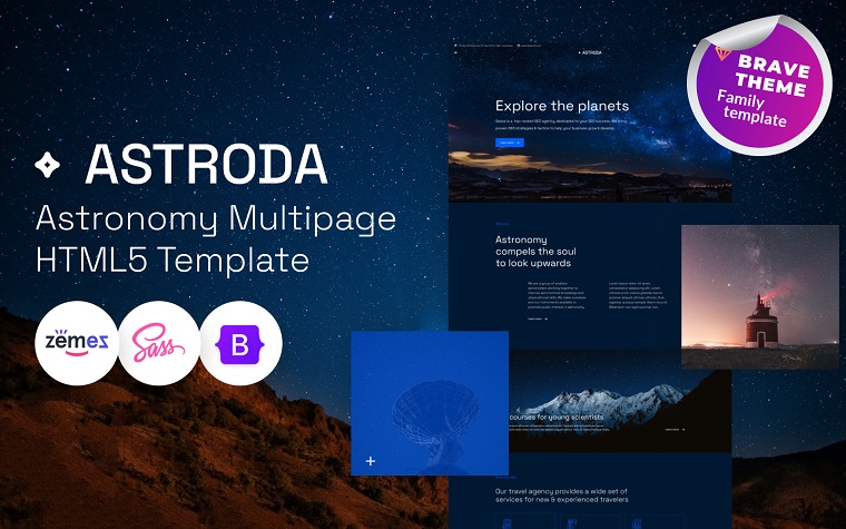 Astroda - Astronomy HTML5 Template.