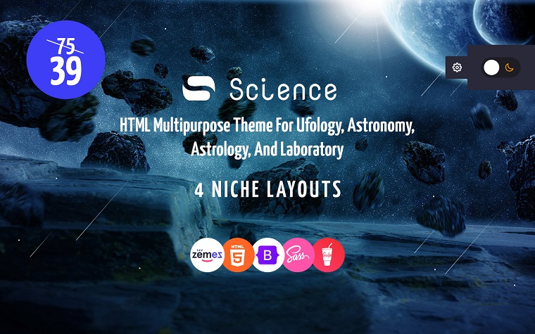 Science - Multipurpose HTML5 Website Template.
