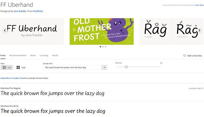 FF Uberhand Adobe Fonts